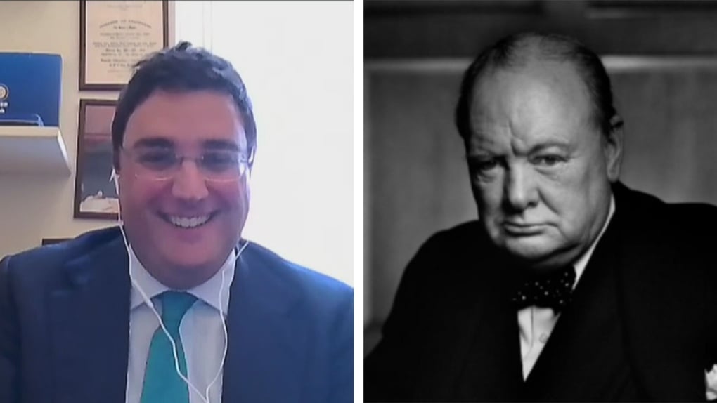 This Italian lawyer says he thought he was buying a regular print of Churchill, not the 'mythical' stolen portrait