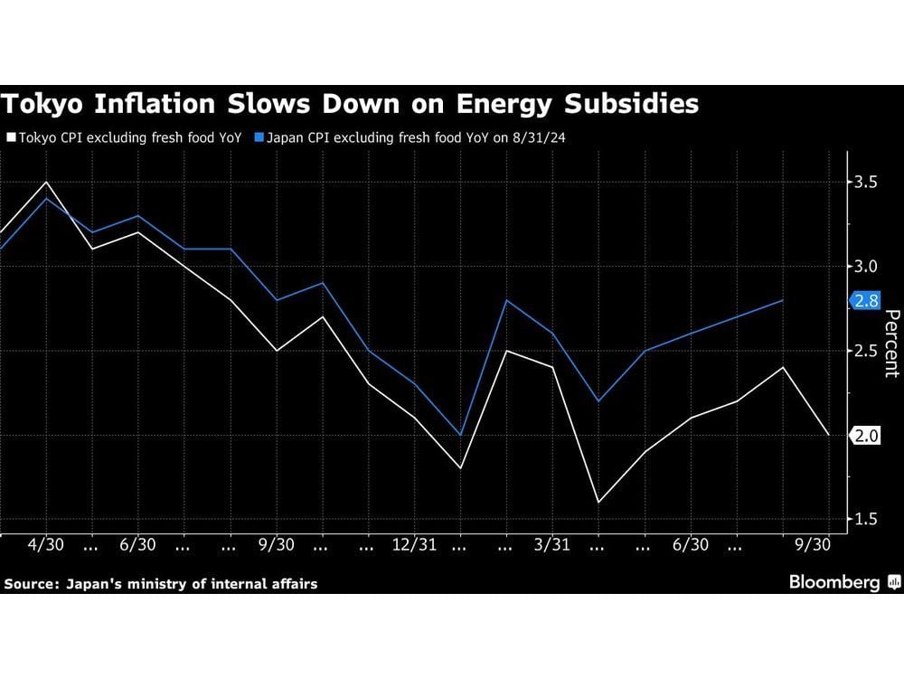 Tokyo Inflation Cools as Government Resumes Energy Subsidies