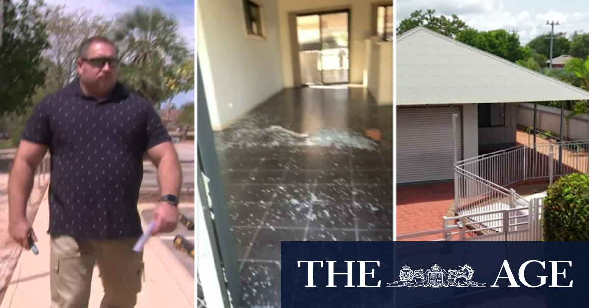 Tradie's home 'broken into four times' before he cable tied kids