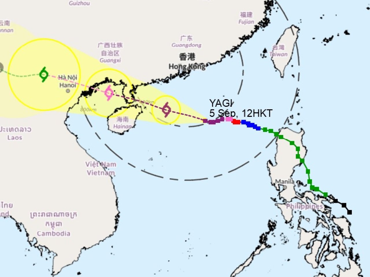 Typhoon signal 8 to be issued at 6.20pm