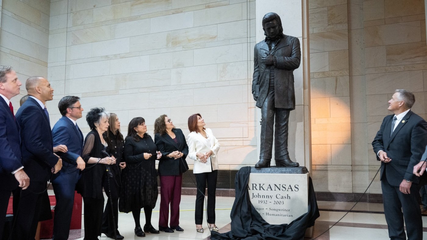 U.S. Capitol statue of Johnny Cash depicts Arkansas' history and progress