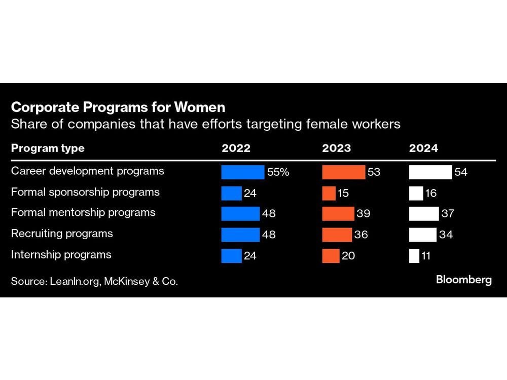 US Companies Nix Career Programs for Women Amid DEI Backslide