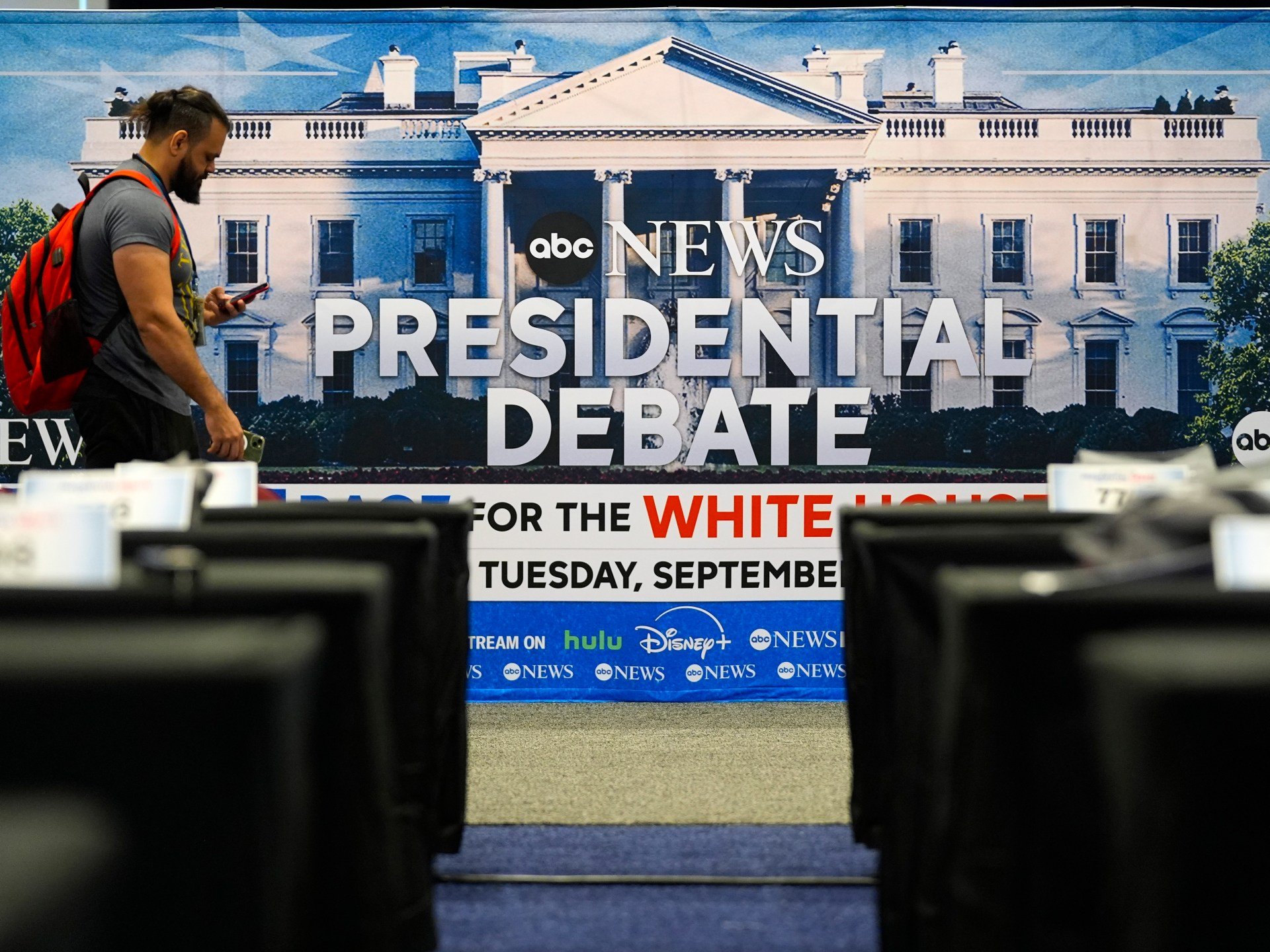 US presidential debate live: Kamala Harris and Donald Trump go head to head