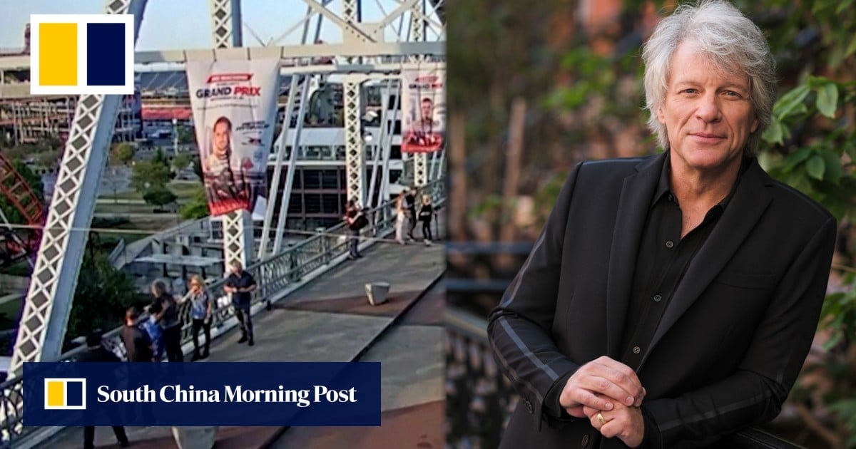 US singer Bon Jovi helps talk woman off Nashville bridge ledge