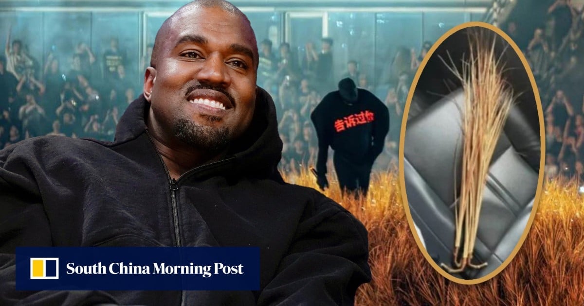 Wheatgrass stood on by US rapper Kayne West at China concert sells for US$43 post-event