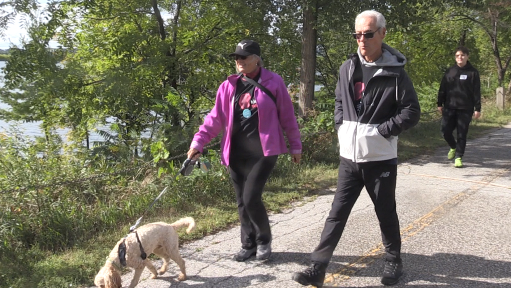 Wife donor, husband recipient take part in Barrie Kidney Walk