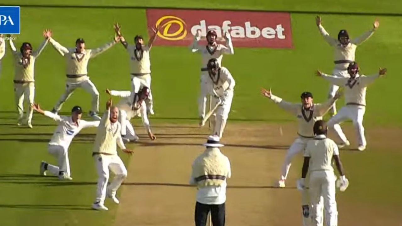 Wild scenes as seven wickets fall in final hour