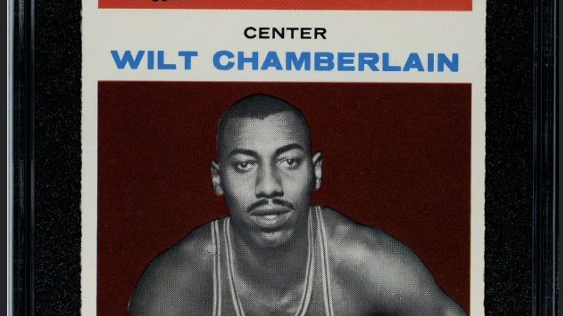 Wilt Chamberlain rookie card sells for record $1.7 million at auction after sitting in closet