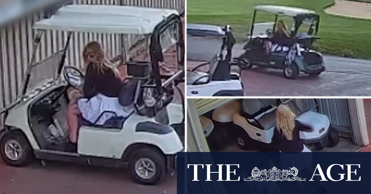 Woman slowly drives off with stolen buggy from Queensland golf course