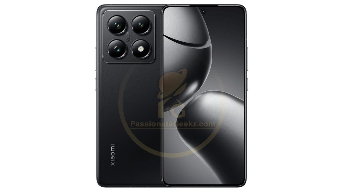 Xiaomi 14T Pro's Early Render Showcases Black Colour Variant, Leica-Branded Rear Cameras