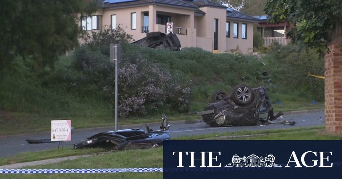 Young driver dies after car smashed to pieces in horror Perth crash