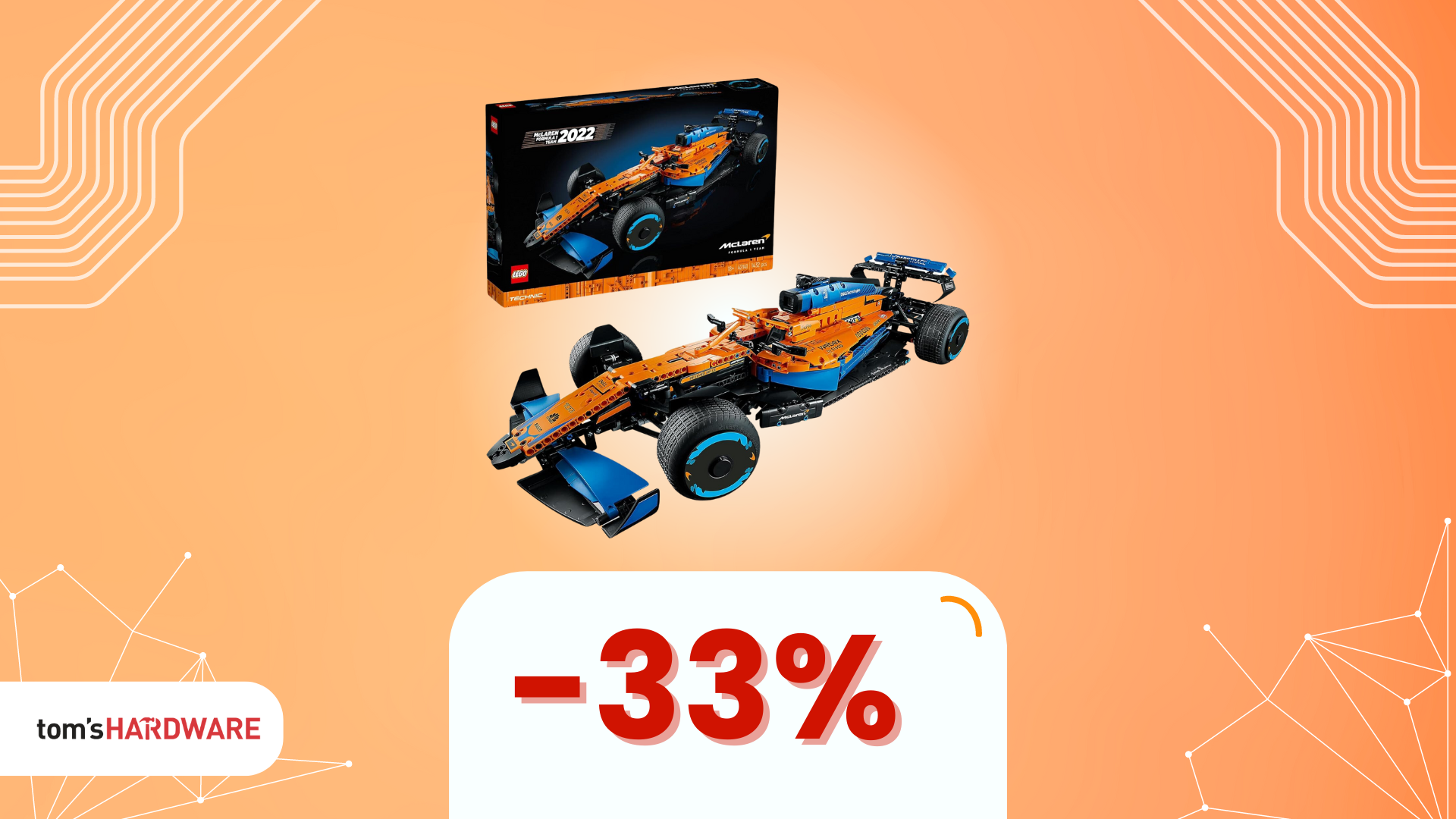 LEGO Technic Monoposto McLaren Formula 1 in sconto del -33% su Amazon!