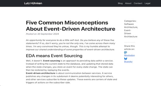 Five Common Misconceptions About Event-Driven Architecture