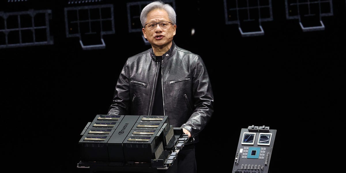 Nvidia stock jumps after CEO Jensen Huang says 'demand for Blackwell is insane'