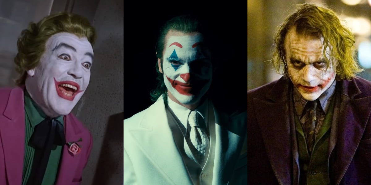 Every live-action Joker actor, from Cesar Romero to Joaquin Phoenix, ranked