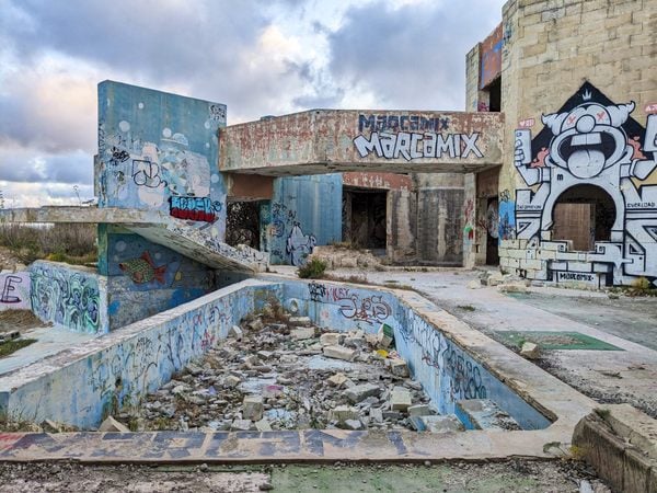 White Rocks Abandoned Complex in Pembroke, Malta