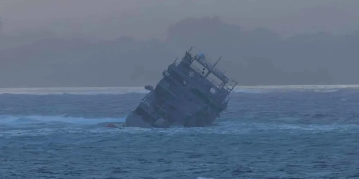 $63 million Royal New Zealand Navy ship capsizes and sinks off Samoa