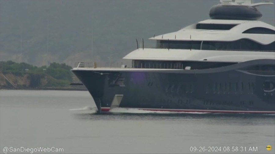 $300M super yacht spotted in San Diego Bay: Who does it belong to?