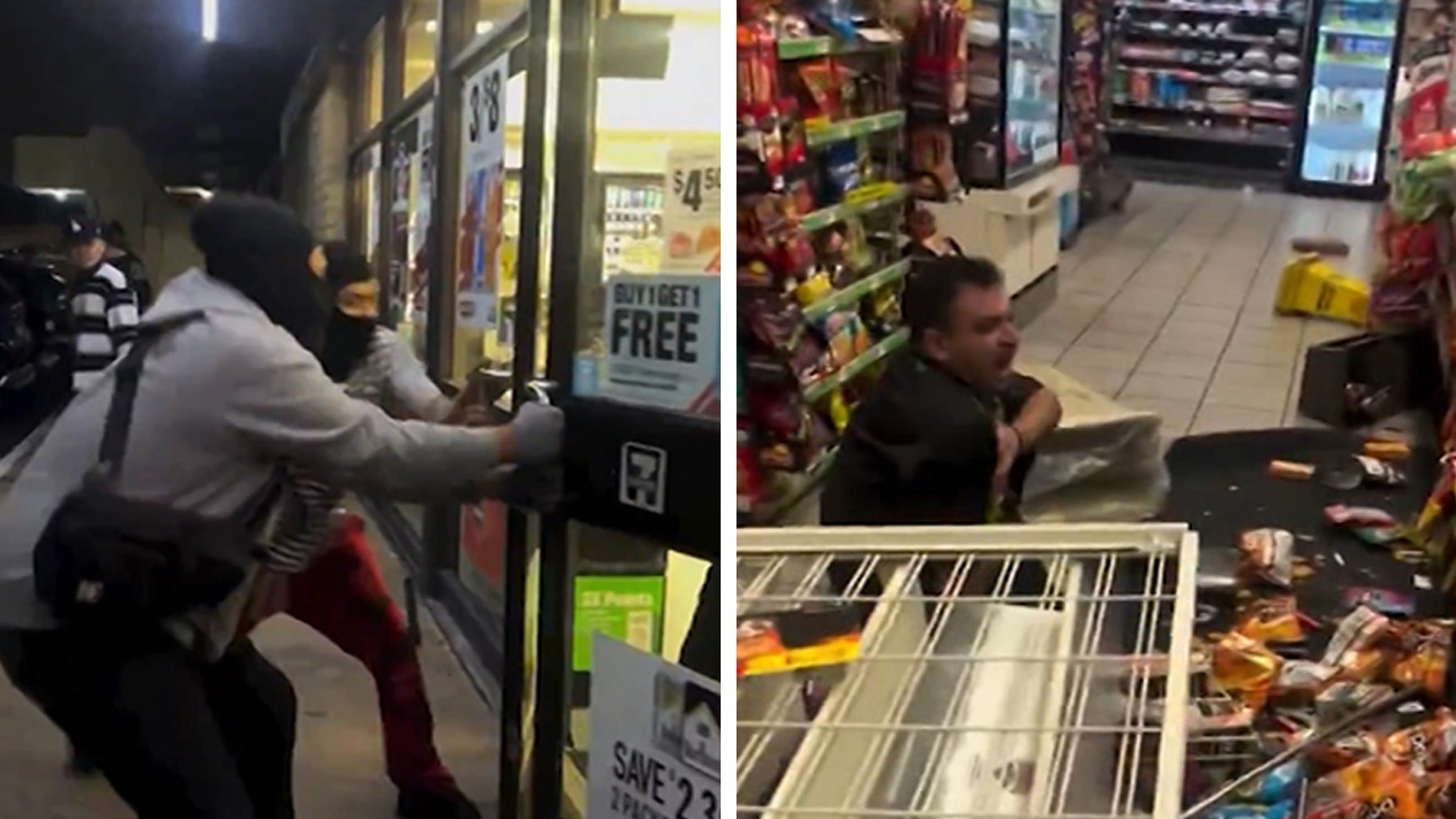 7-Eleven Clerk Fights Back Against Mob in Video of Takeover Robbery