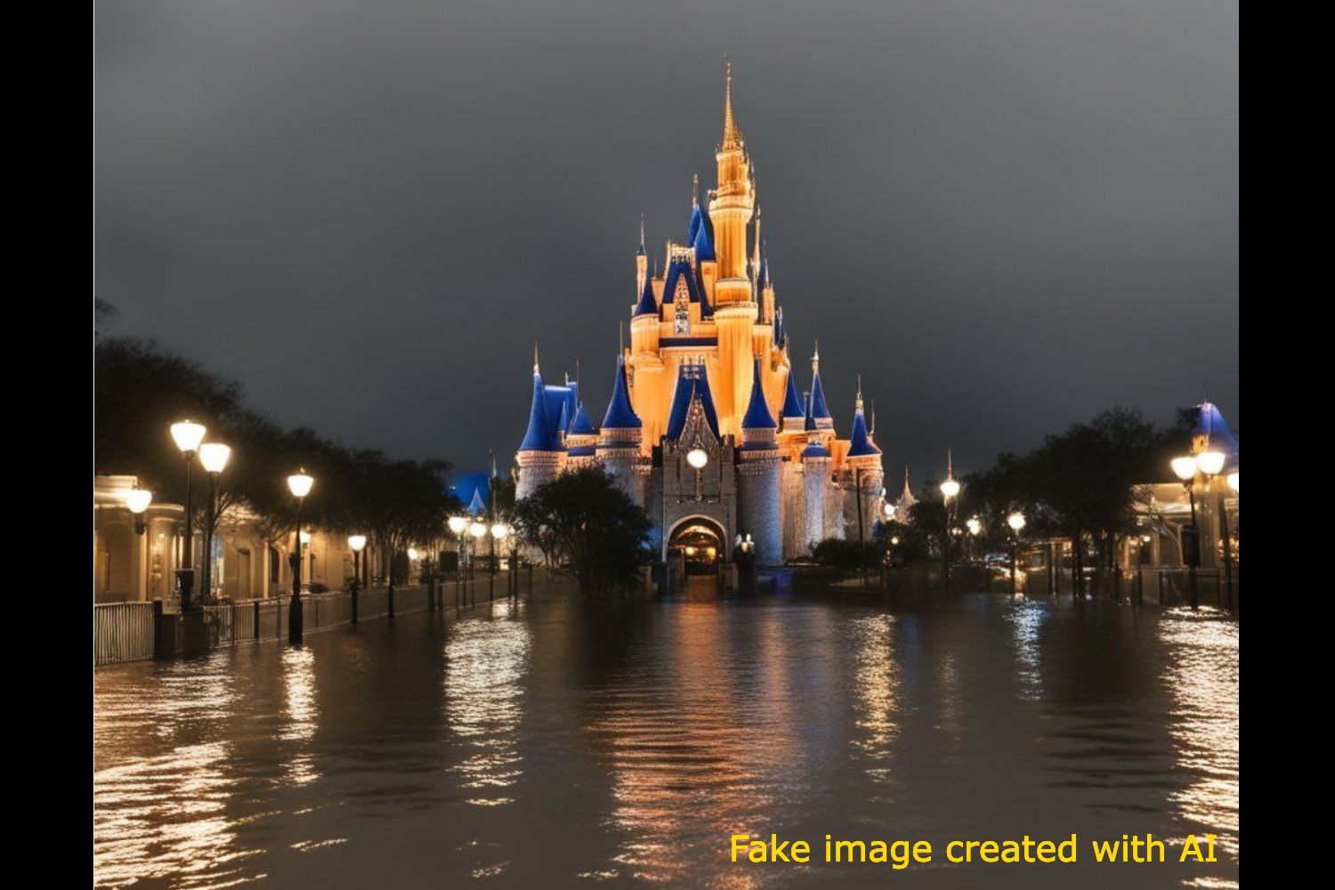 Fake Photos of Disney World Destroyed by Hurricane Milton Flood Social Media