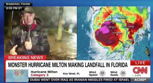 Watch How the News Outlets Covered Hurricane Milton