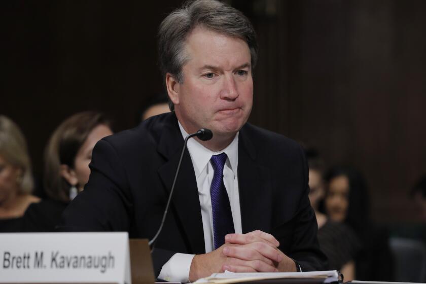 Abcarian: Brett Kavanaugh's Supreme Court confirmation looked bad at the time. It was even worse