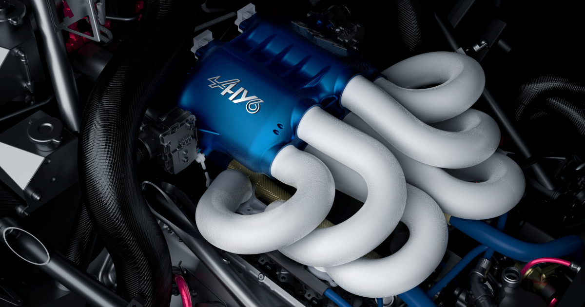 Alpine's water-injected hydrogen combustion V6 doubles up power