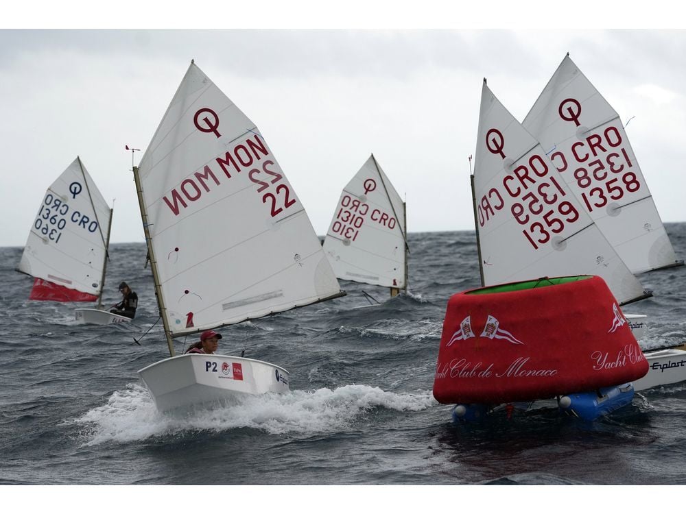 At the Yacht Club de Monaco first races for the Optimist European Team Racing Championship