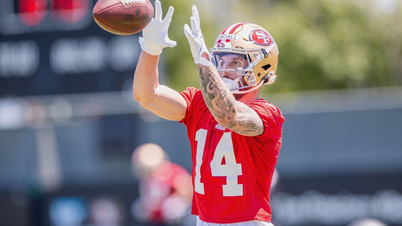 Pearsall set to make 49ers debut, Jennings out