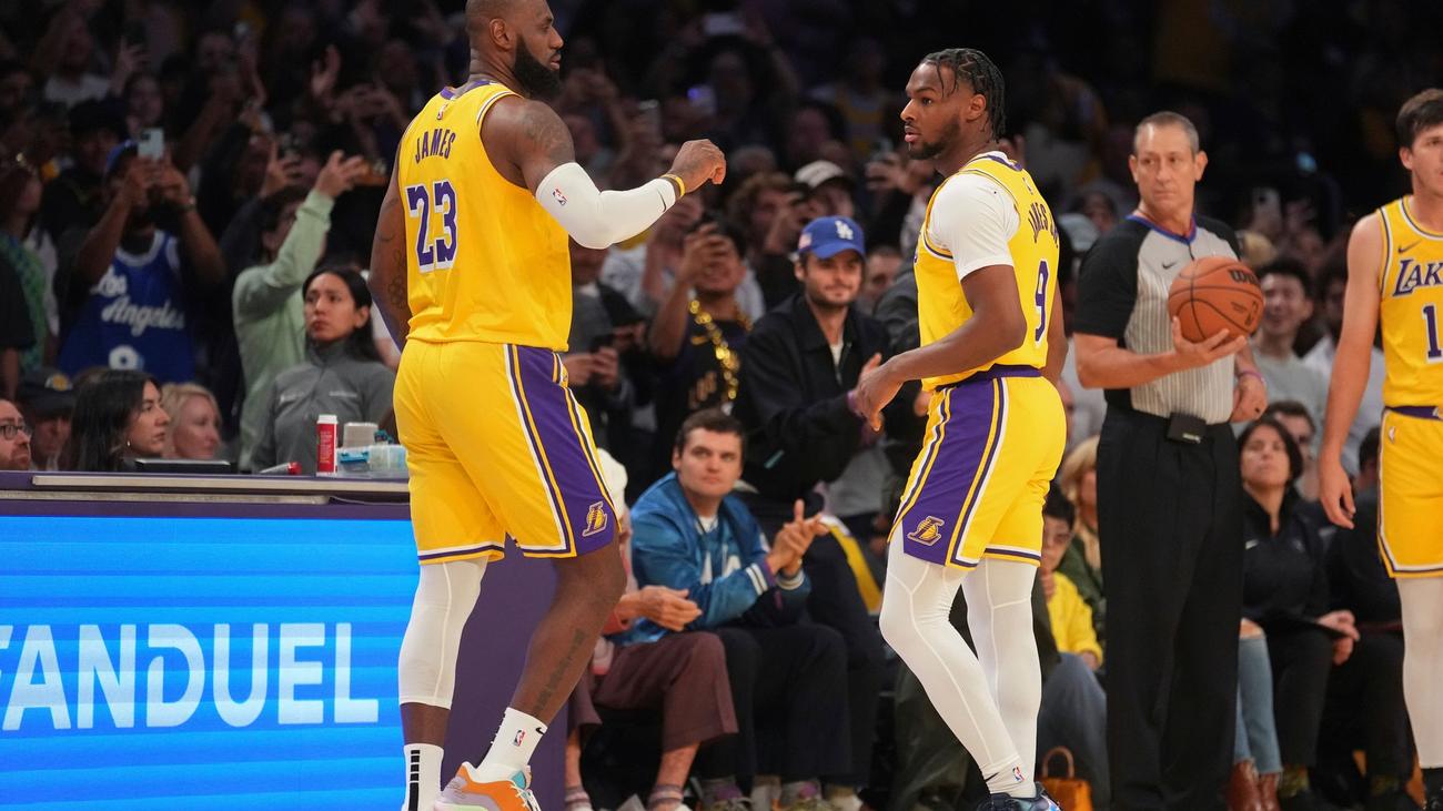 NBA: LeBron James und Sohn Bronny schreiben NBA-Geschichte