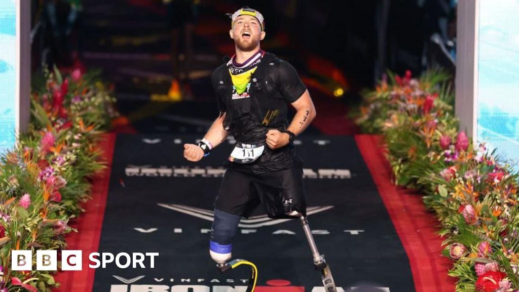 Monger breaks Ironman record for double amputee