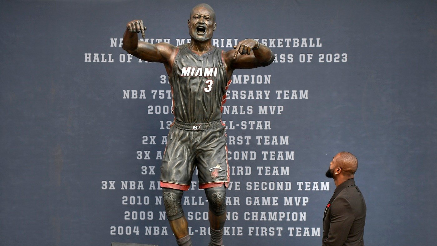 New Dwyane Wade statue honors the NBA star. But some fans say it misses the mark