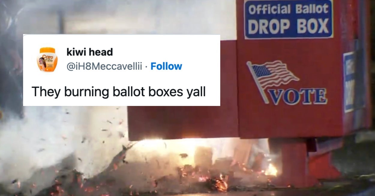 People Are Stunned At This Video Of A Burning Ballot Box In Vancouver