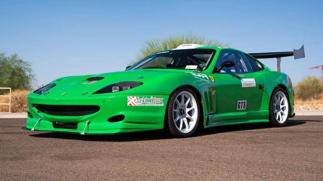 A Car Sale With An Artistic Twist: Ferrari 550 Race Car Painted Live At Velocity Invitational