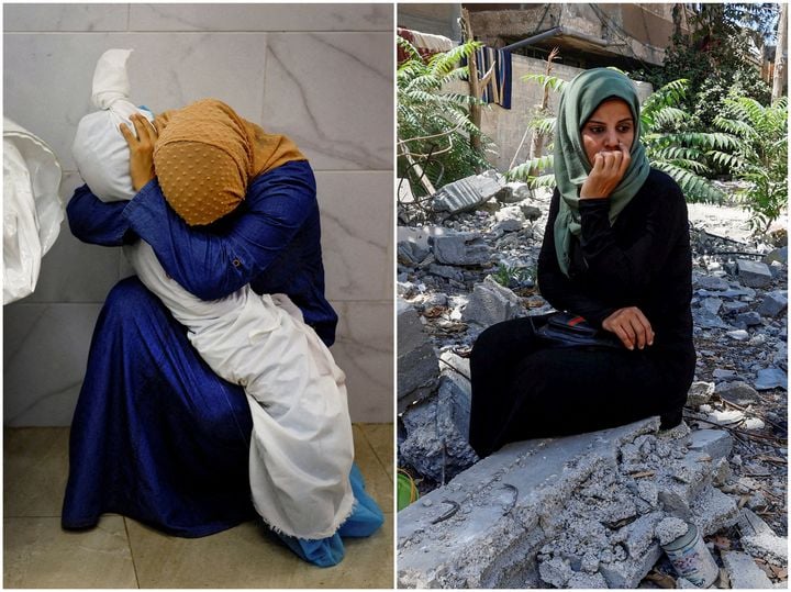 A picture of her grief gripped the world... a year on, this Gaza woman is haunted by memories