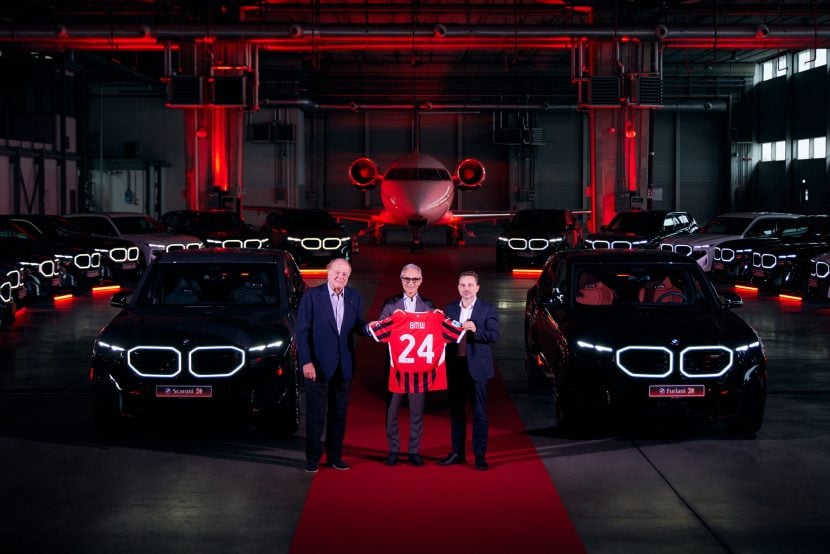 AC Milan Takes Delivery Of 26 BMW XMs Inside A Hangar