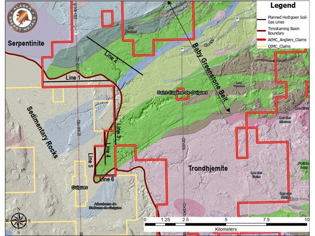 Alaska Energy Metals to Explore Natural Hydrogen Resource Potential at the Angliers-Belleterre Project, Quebec, Canada