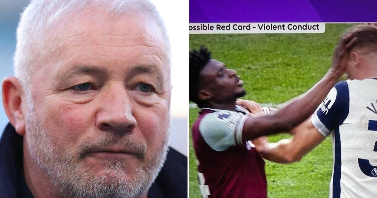 Ally McCoist in the firing line for Mohammed Kudus comment after red card