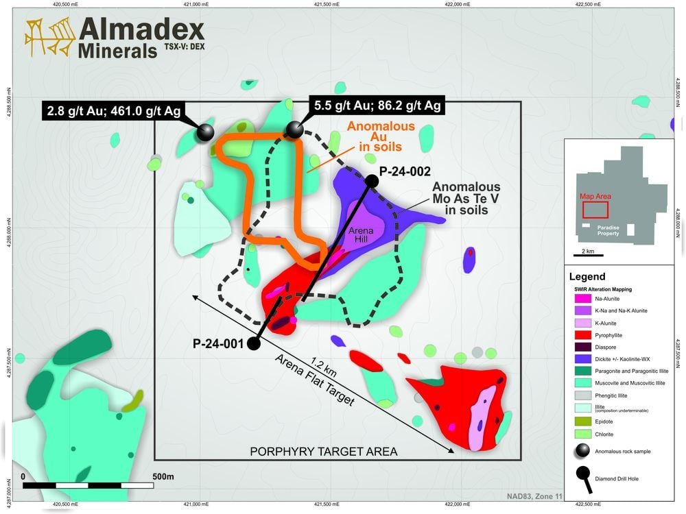 Almadex Provides Update on its Paradise Project, Nevada