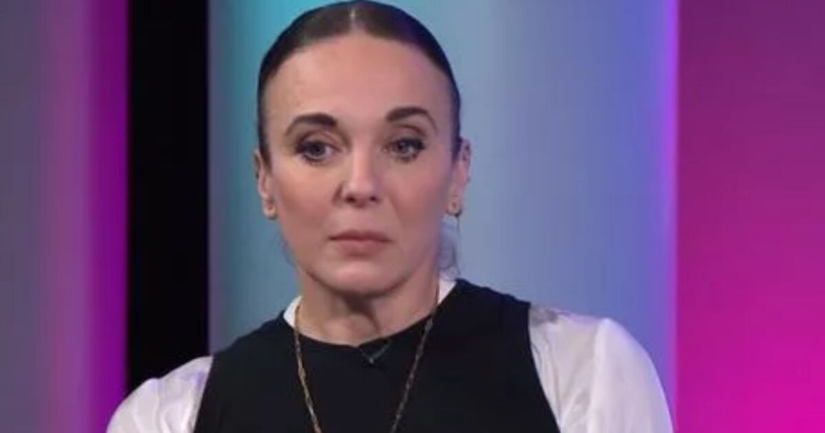 Amanda Abbington makes teary two-word Giovanni statement in first interview after report