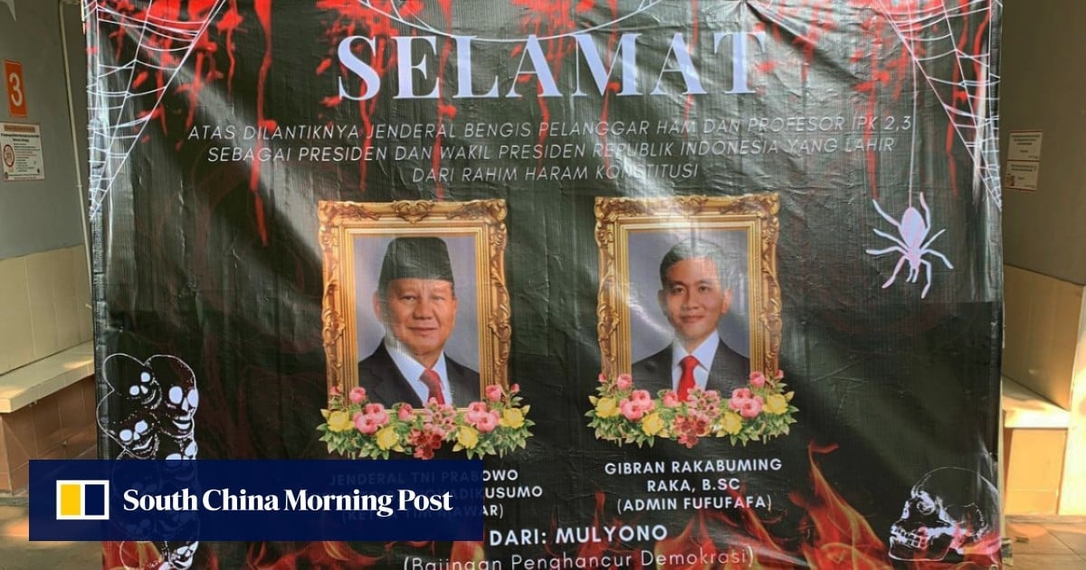 Anti-Prabowo banner in Indonesian university causes suspension, fuelling censorship fears