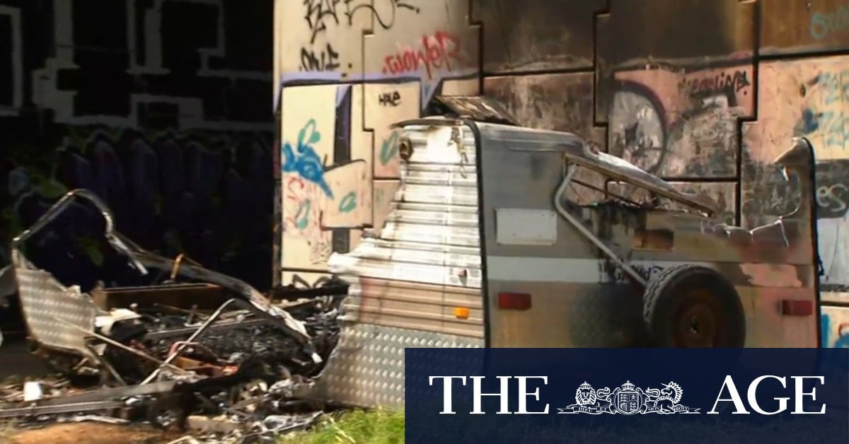 Arson attack on caravan leaves couple homeless