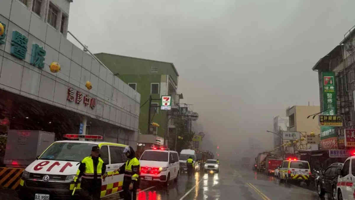 At least 9 dead after hospital fire in typhoon-ravaged south Taiwan