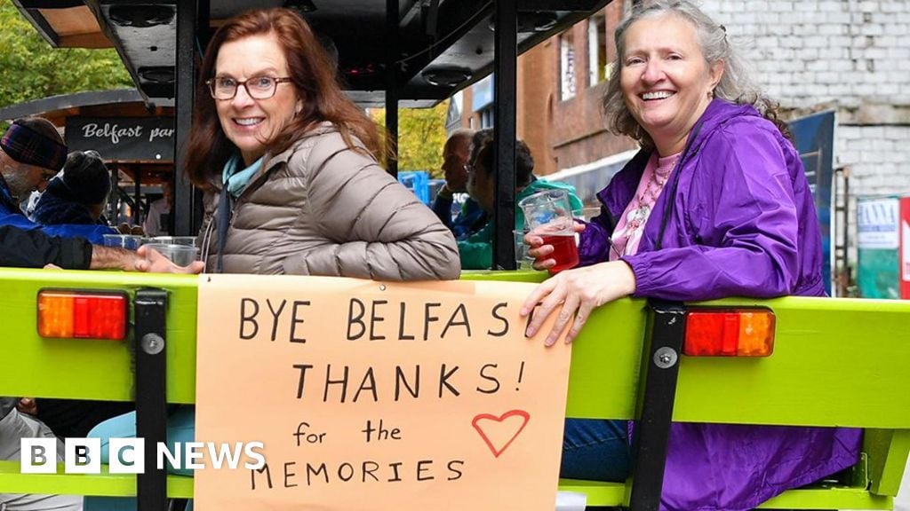 Belfast Cruise Ship: Passengers prepare to say goodbye to city