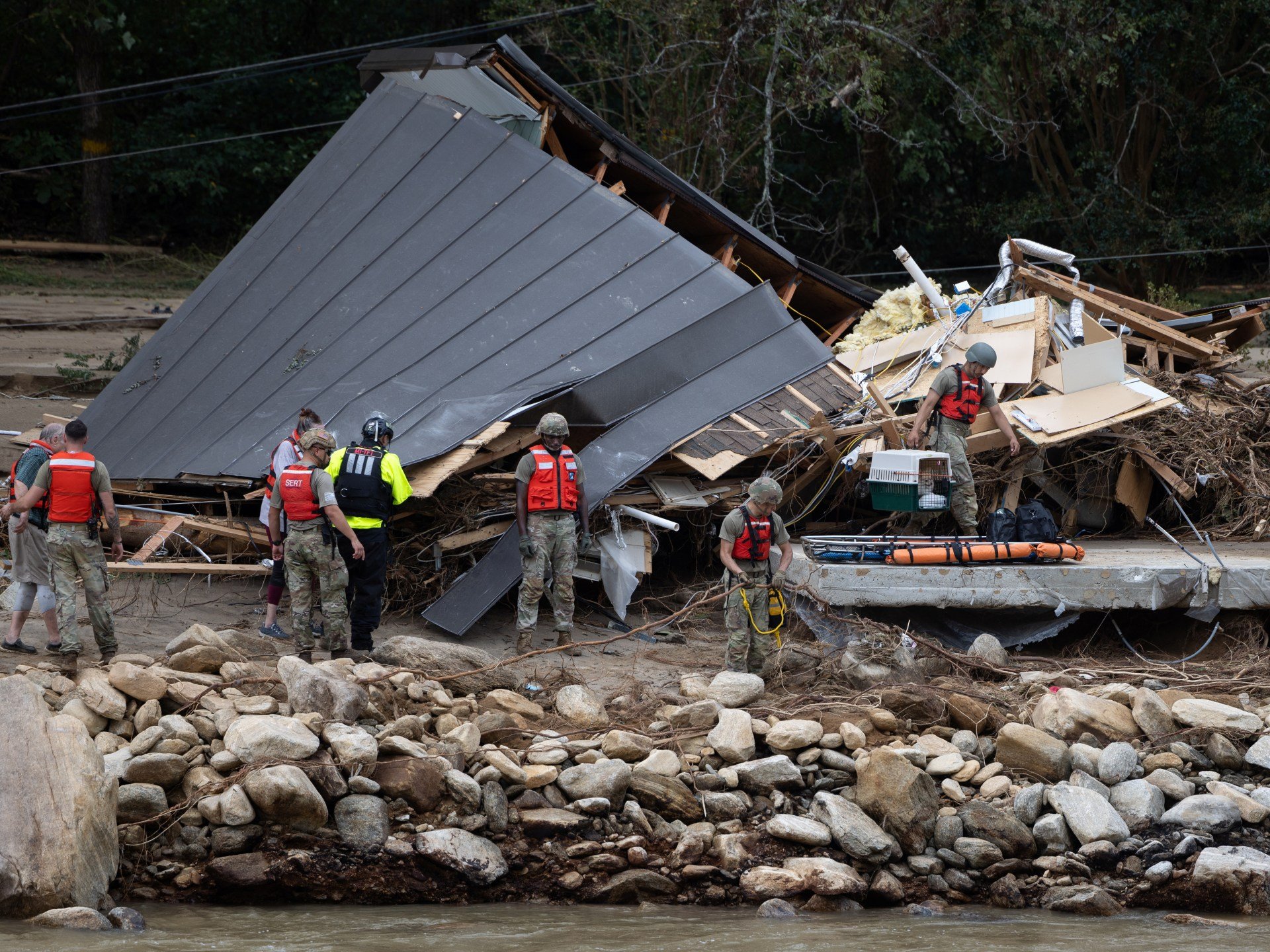 Biden, Harris take stock of battered southeastern US after Hurricane Helene