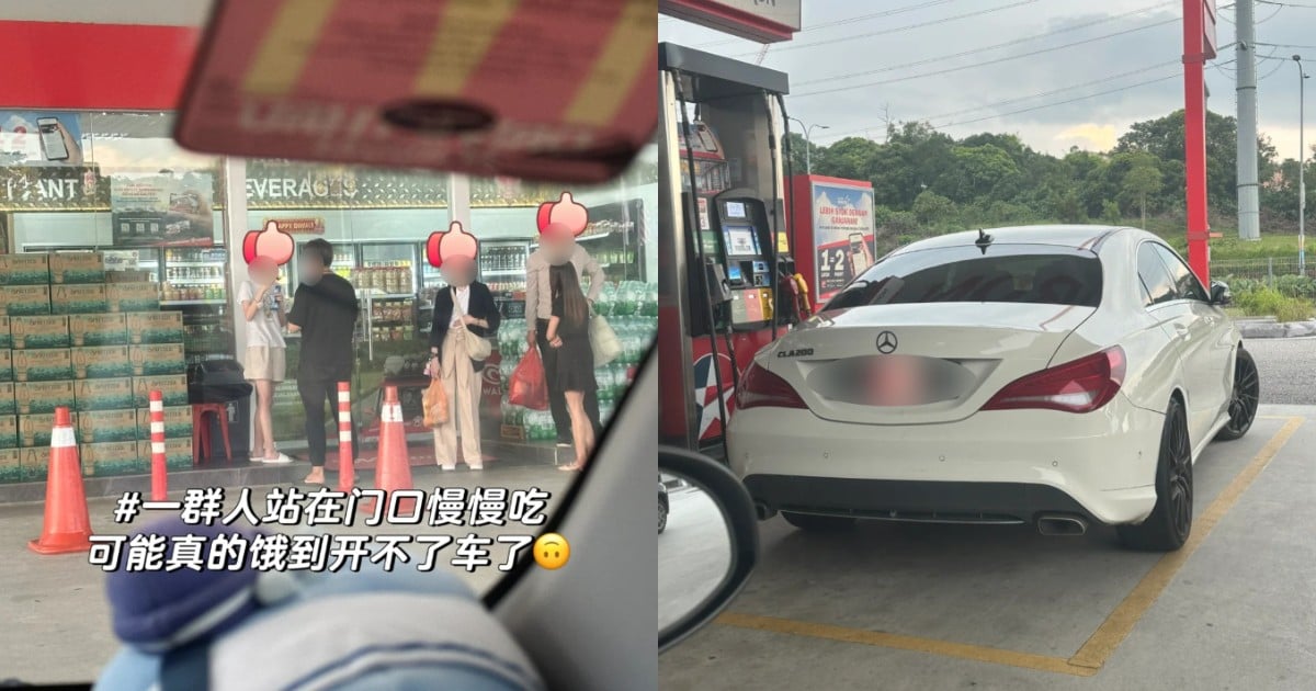 'Don't disgrace Singaporeans': Driver blasted for hogging JB petrol kiosk