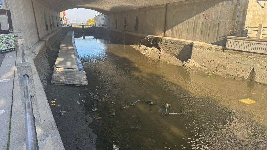 E-scooters found parked at the bottom of the drained Rideau Canal 