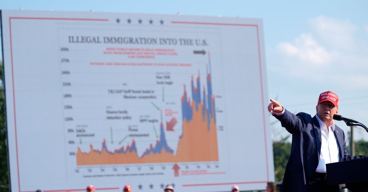 How Trump Credits an Immigration Chart for Saving His Life and What the Graphic is Missing