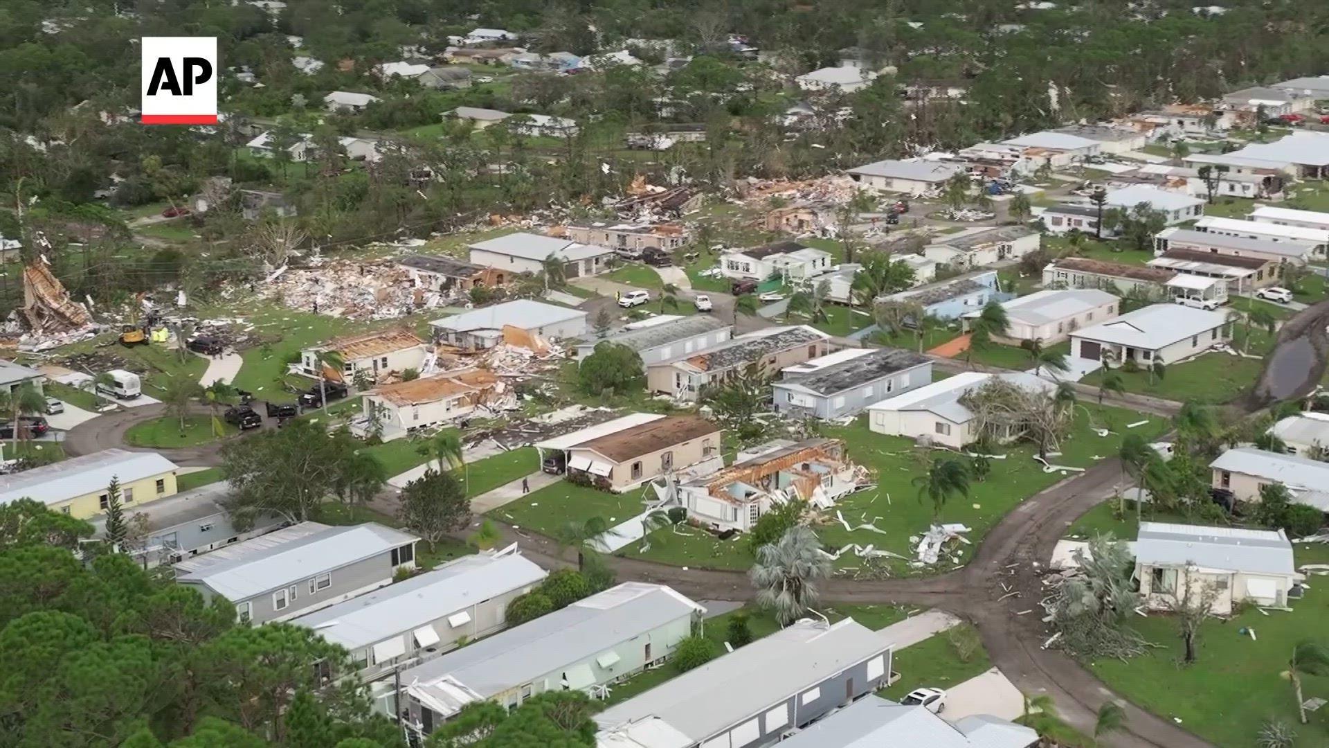 Far from where Hurricane Milton hit, tornadoes wrought unexpected damage