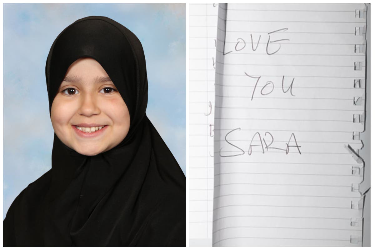 Father of Sara Sharif left chilling note saying he 'lost it' and beat 10-year-old to death, court told